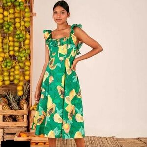 Farm Rio papaya dress